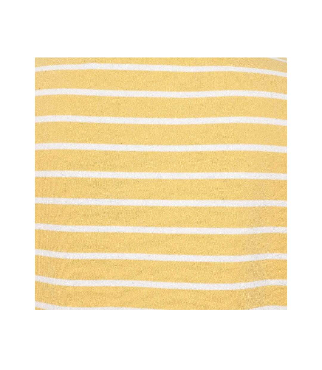 Womens/ladies Striped Roll Neck Sweatshirt Lemon Lazy Jacks-3