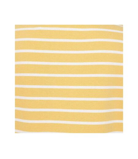 Womens/ladies Striped Roll Neck Sweatshirt Lemon Lazy Jacks