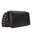 Metal Logo Leather Crossbody Bag One Size Black Kangol-2