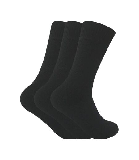 3 Pack Mens Padded Sole Winter Warm Thermal Wool Walking Boot Socks