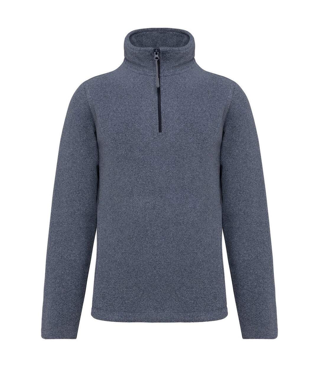 Sweat micropolaire zippé - Homme - K912 - bleu marine heather