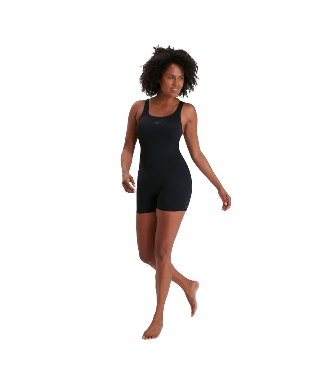 Maillot De Bain Shorty Uni Femme Noir Speedo-1