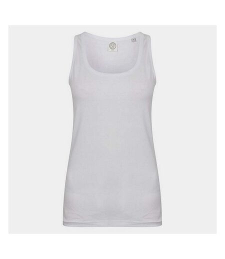 SF Womens/Ladies Feel Good Stretch Tank Top (White) - UTRW9779