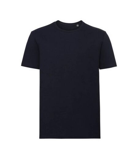 Russell Mens Pure Organic Short-Sleeved T-Shirt (Bleu marine) - UTBC4788
