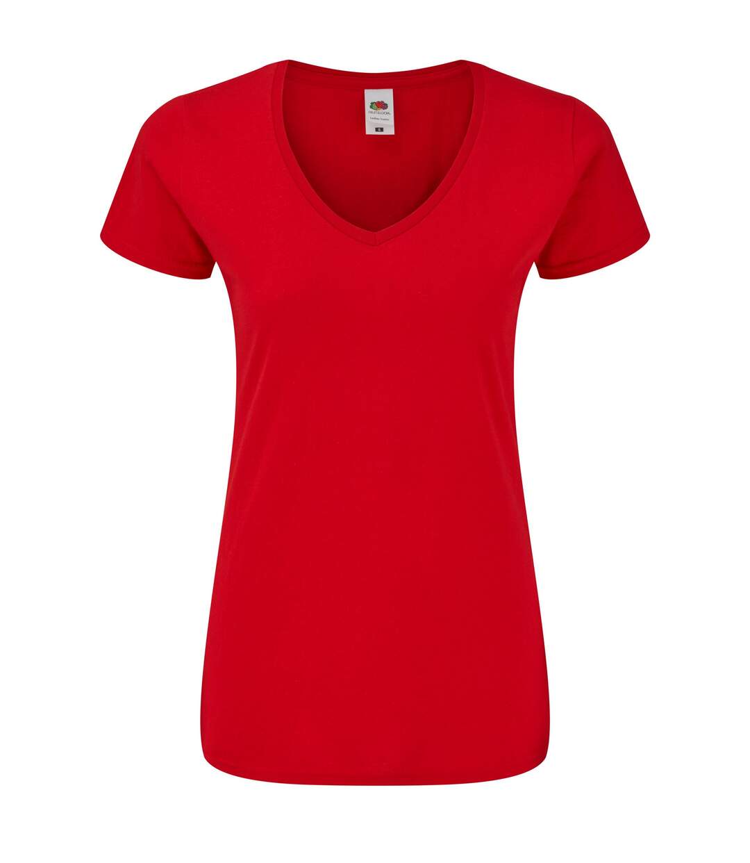T-shirt Iconic Femme Rouge Fruit Of The Loom-1