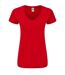 T-shirt Iconic Femme Rouge Fruit Of The Loom-1