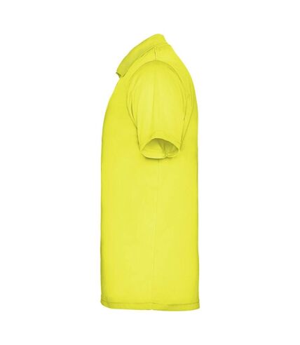 Roly Mens Monzha Short-Sleeved Polo Shirt (Fluorescent Yellow)
