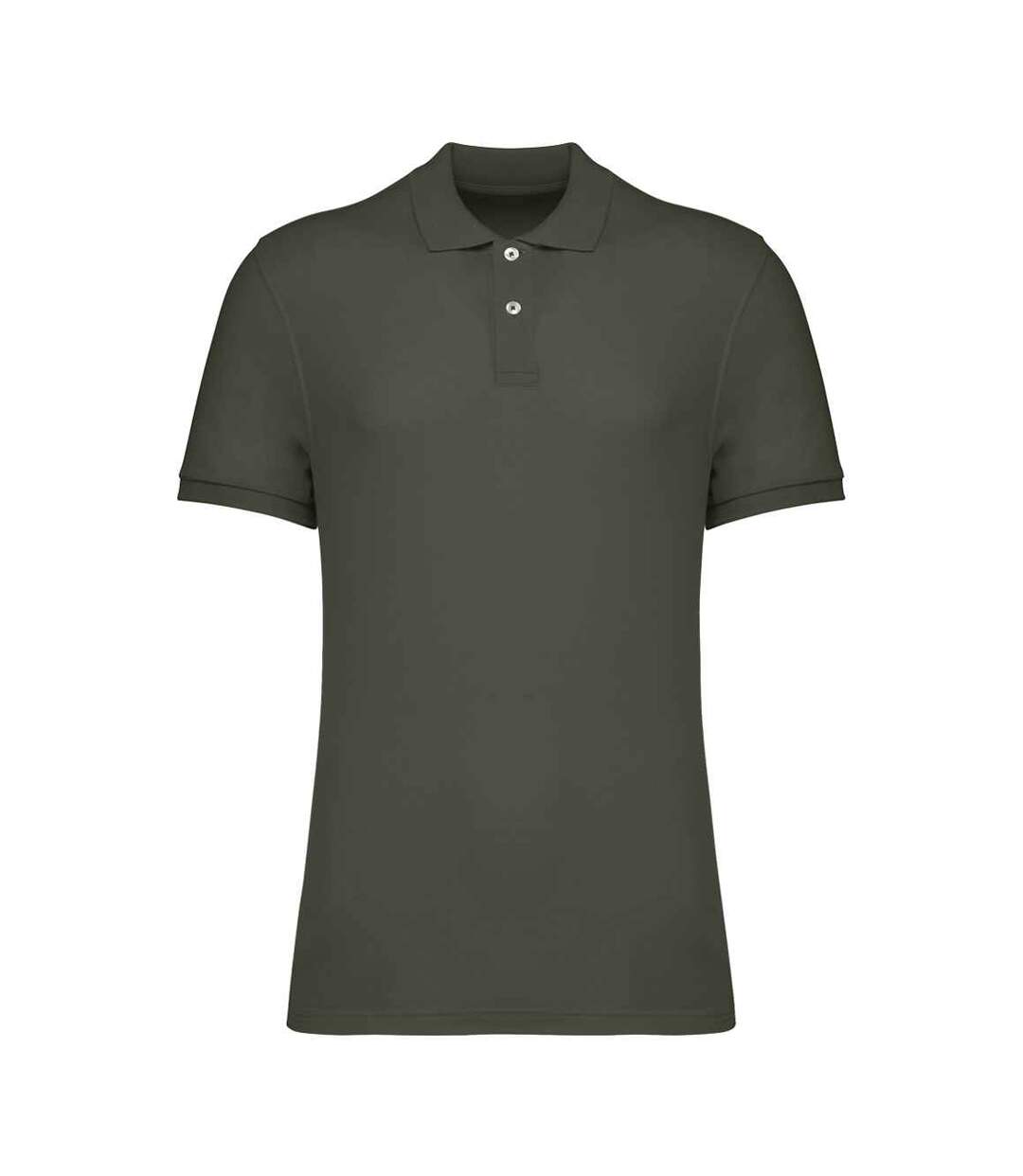 Mens Pique Polo Shirt Organic Khaki Native Spirit-1
