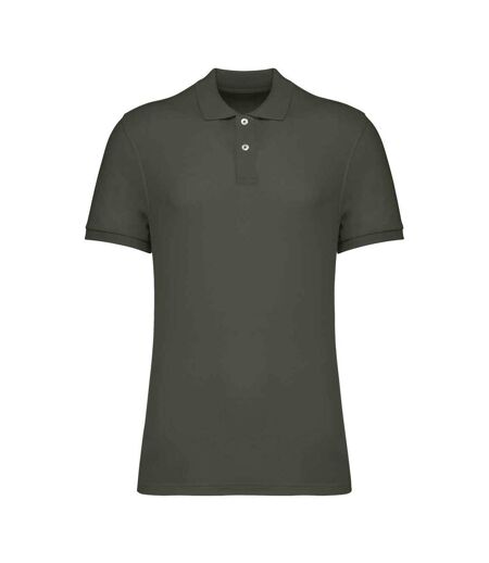 Mens Pique Polo Shirt Organic Khaki Native Spirit