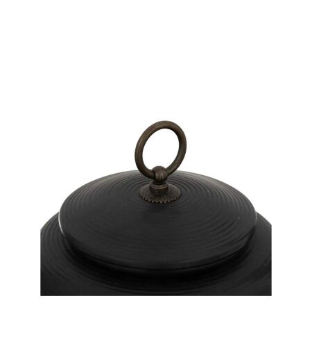 Boîte en Céramique avec Couvercle Jiling 14cm Noir