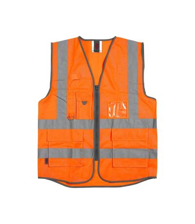 Warrior Gilet unisexe adulte Executive Hi-Vis (Orange) - UTPC6406