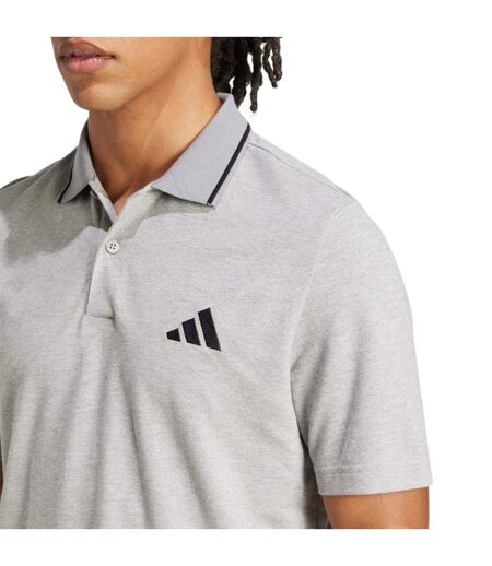 Polo Motif/style 3 Rayures Essentials Homme Gris Adidas