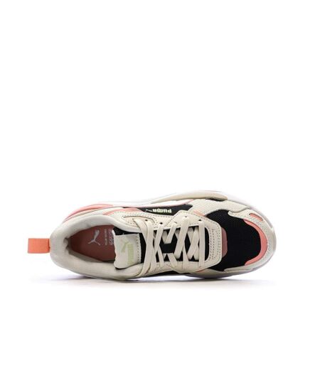 Baskets blanc/rose femme puma x-ray 3