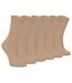 6 Pairs Ladies Plain Cotton Rich Dress Socks-1