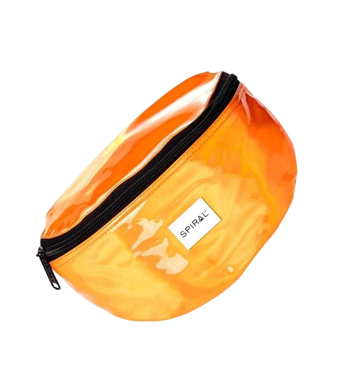 Marble Effect Waist Bag One Size Orange Spiral-2