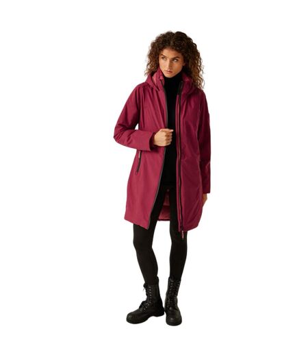 Veste imperméable yewbank femme rouge foncé / rouge clair Regatta