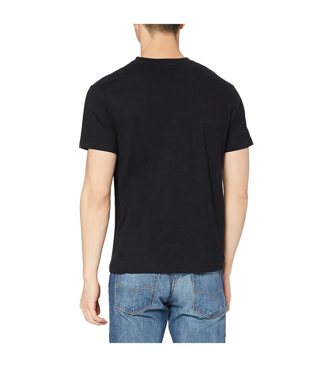 T-shirt col v homme noir Stedman-2