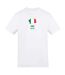 T-shirt Rugby Motif/style Italie Homme Blanc AWD-1