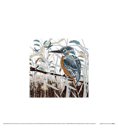 Summer Thornton - Imprimé WOODLAND NATURE (Blanc / Bleu / Marron) (30 cm x 30 cm) - UTPM7866