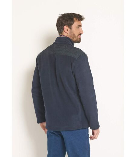 Veste polaire zippée empiècement épaules