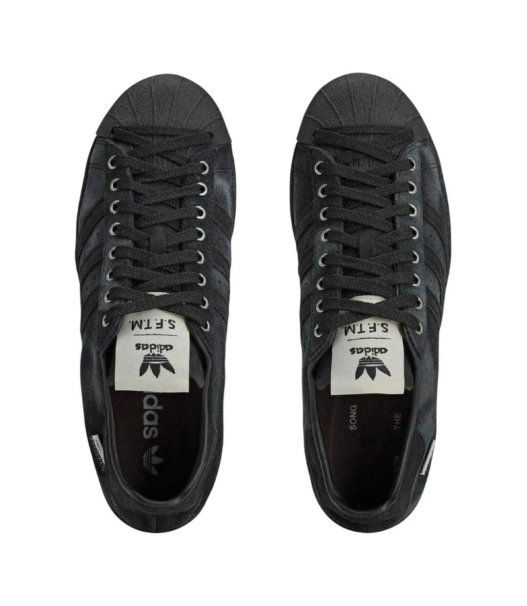 Mens Originals Superstar 82 Leather Trainers Core Black Cream Adidas-3
