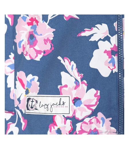 Veste Imperméable Motif/style Floral Femme Bleu Rose Blanc Lazy Jacks