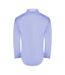 Mens Plain Branded Long-sleeved Shirt Blue Aquascutum-2