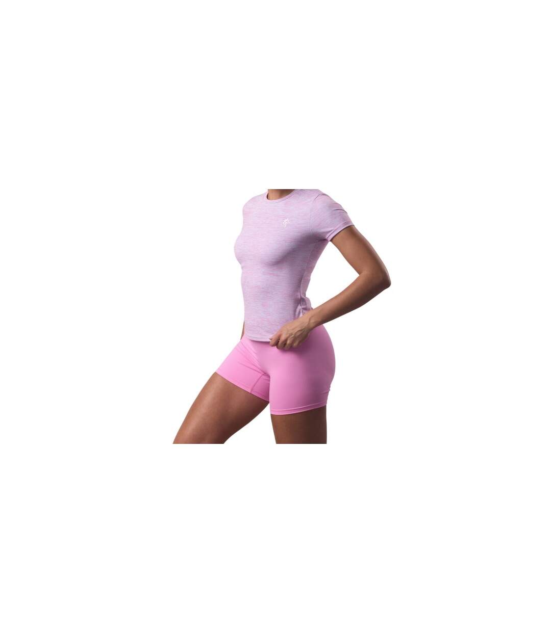Womens/ladies 365 Crew Neck Regular T-shirt Pink Gym King-1