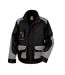 Unisex Adult Lite Jacket Black Grey Orange WORK-GUARD By Result-2