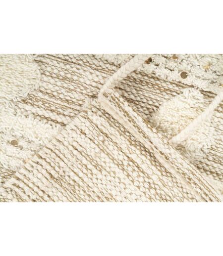 Tapis Bohème Tissé à la Main Bohist 160cm Crème & Kaki