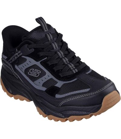 Mens Viking At Suede Hiking Shoes Black Skechers