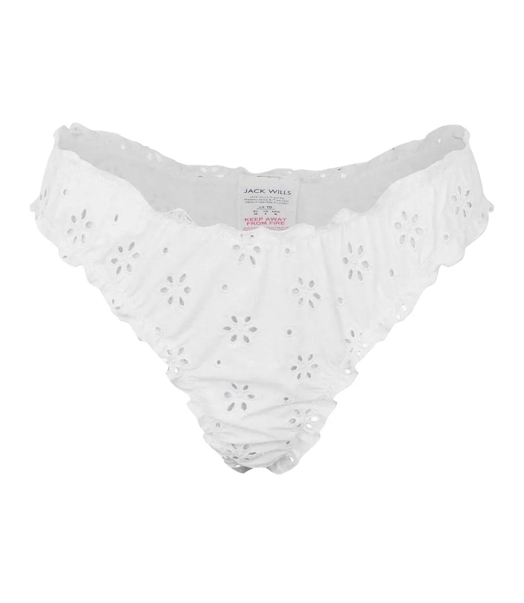 Bas De Maillot De Bain Motif/style Floral Femme Blanc Jack Wills-2