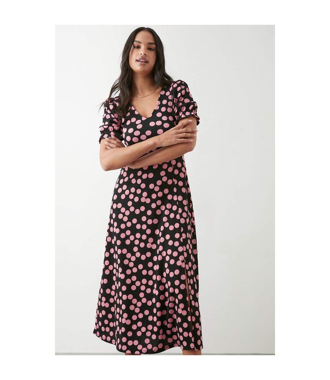 Robe mi-longue femme noir Dorothy Perkins