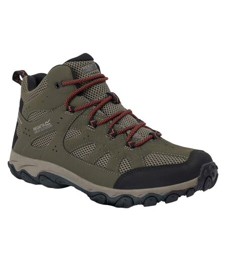Chaussures De Marche Edgepoint Homme Vert Kaki Foncé Orange Regatta