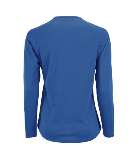SOLS Womens/Ladies Sporty Long Sleeve Performance T-Shirt (Royal Blue) - UTPC3131