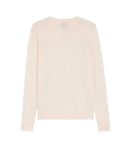 Womens/ladies Ferpina Plain Knitted Jumper Natural Boss