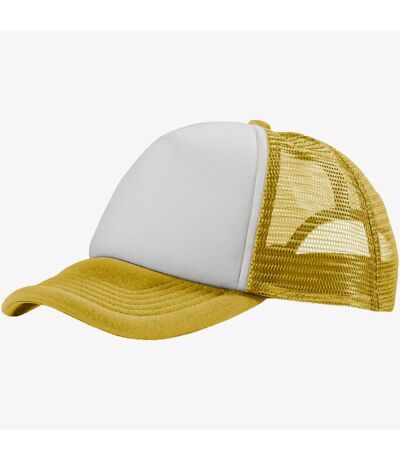 Bullet Trucker - Casquette 5 panels (Jaune/Blanc) - UTPF978