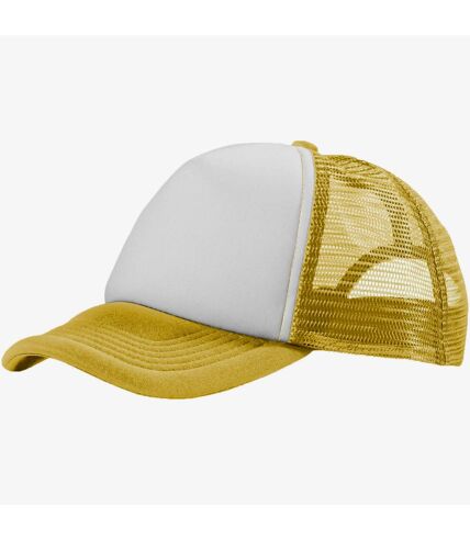 Bullet Trucker 5 Panel Cap (Yellow/White) - UTPF978