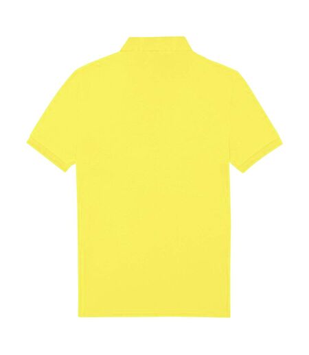 Mens polo shirt solar yellow B&C