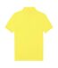 Mens polo shirt solar yellow B&C