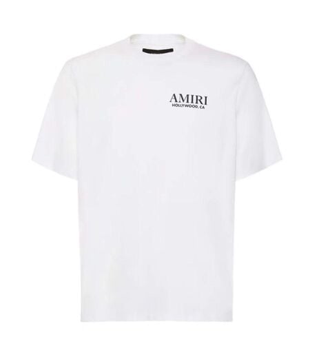 T-shirt Motif/style Logo Bones Homme Blanc Amiri