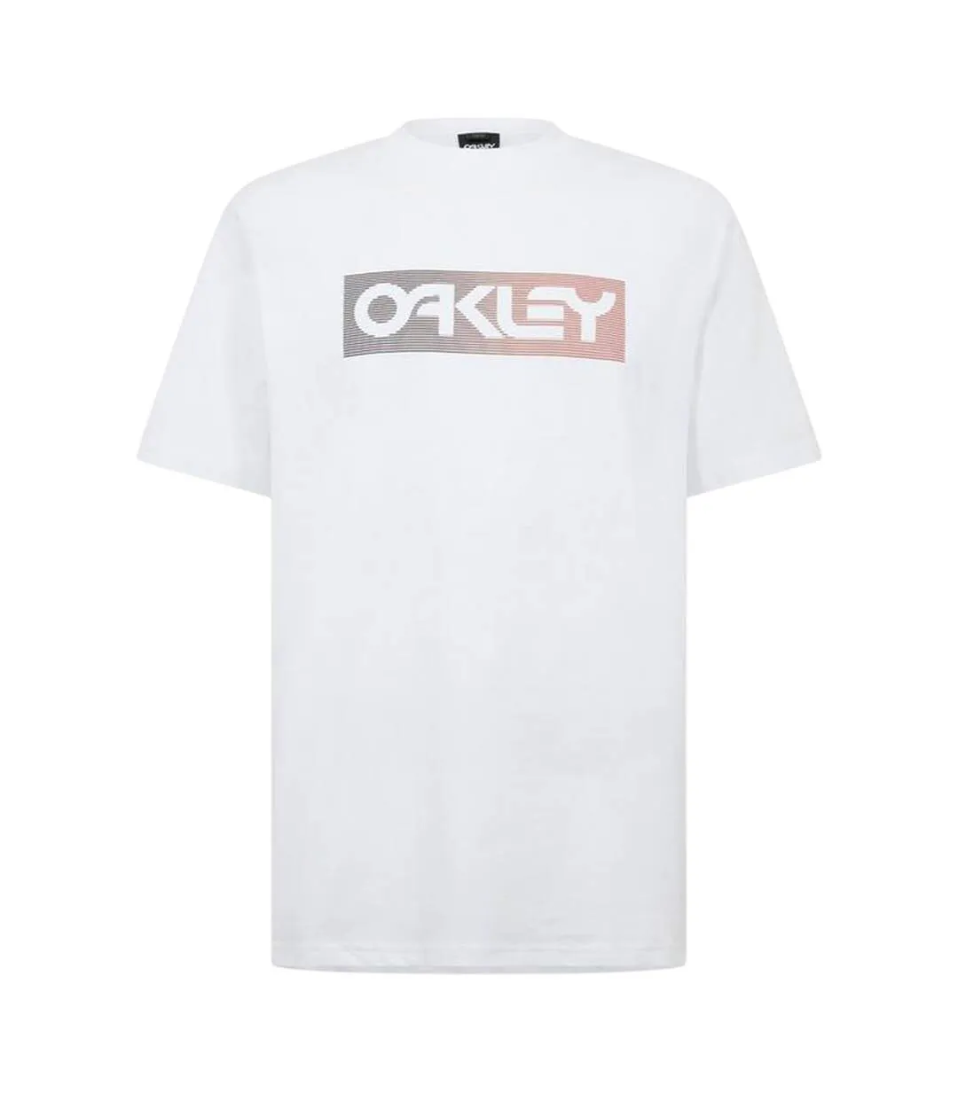 Mens Dual Logo Soft Touch Regular T-shirt White Oakley-2