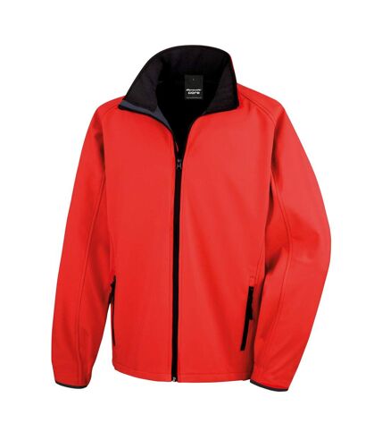 Result Core Mens Printable Soft Shell Jacket (Red/Black)