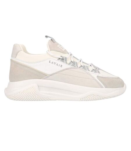 Mens Creator Panelled Nappa Leather Trainers White Lavair