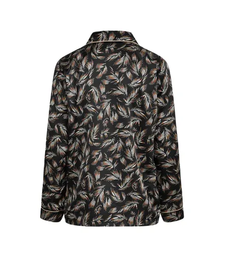 Haut De Pyjama Motif/style Imprimé Feuille Josephine Femme Noir CCDK Copenhagen