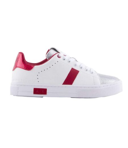 Baskets Femme Blanc Rouge Armani Exchange