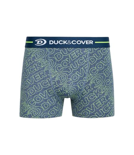 Pack Of 3  Mens Amero Boxer Shorts  Green Blue Grey Duck And Cover