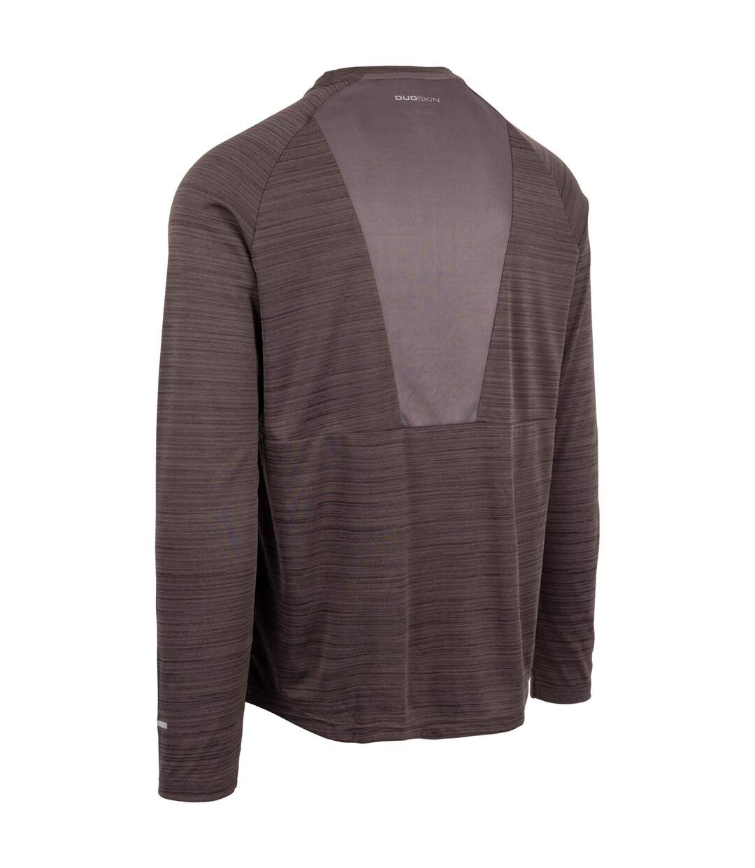 Mens adamo active t-shirt black marl Trespass-2