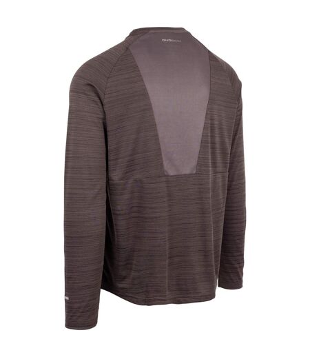 Mens adamo active t-shirt black marl Trespass