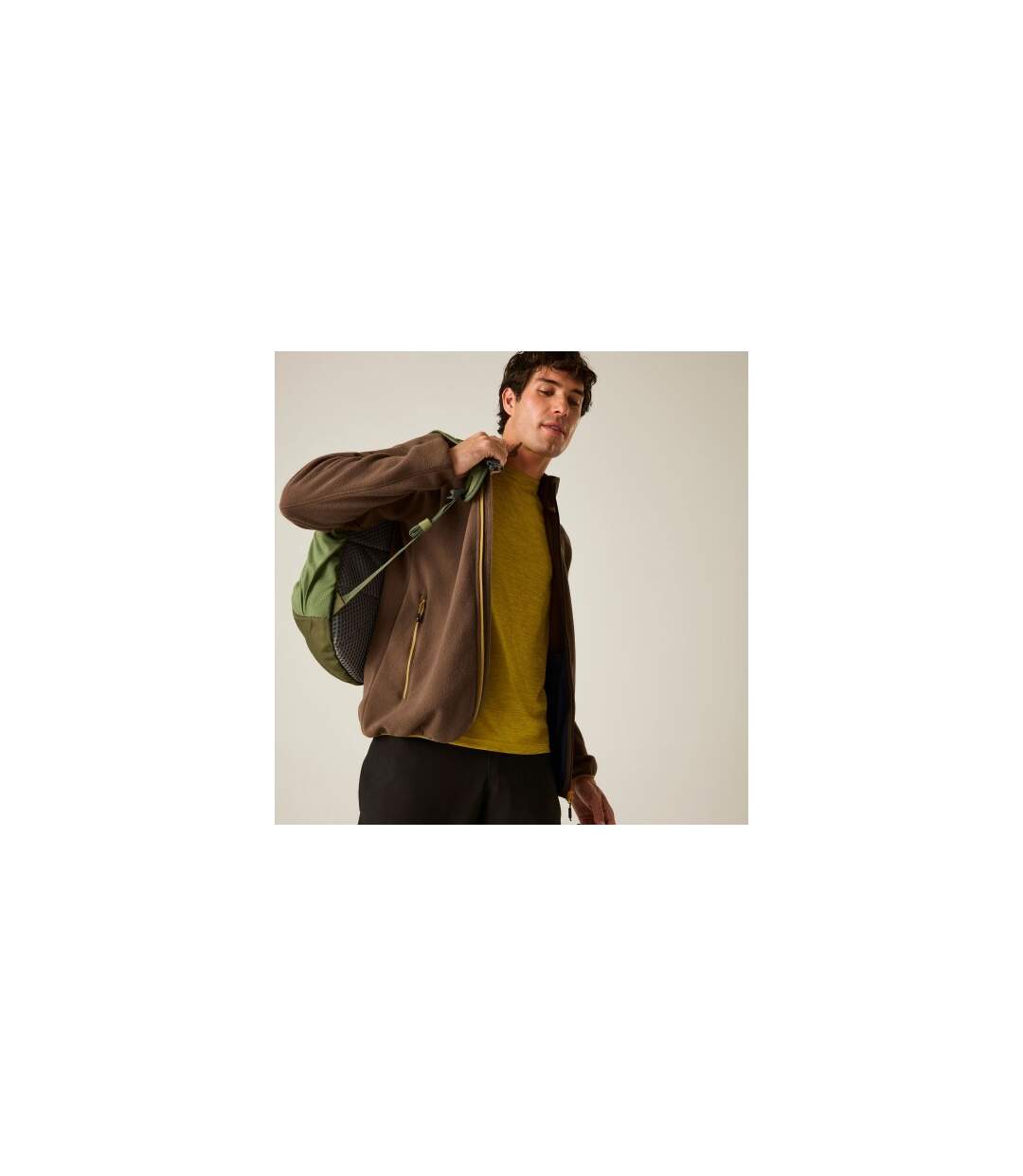 Veste Polaire Hadfield Homme Marron Foncé Regatta-1